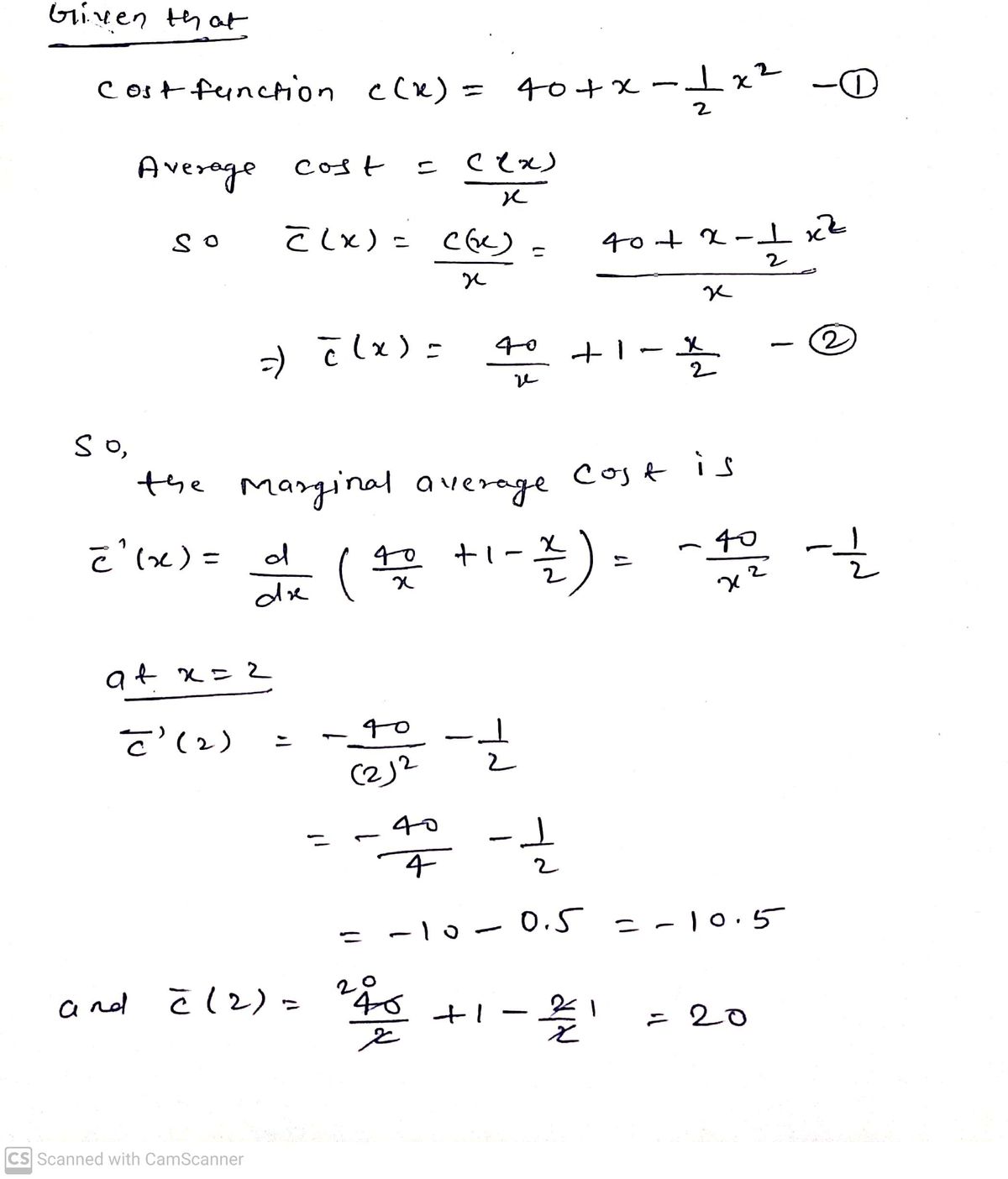 Calculus homework question answer, step 1, image 1